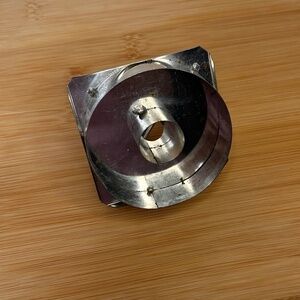 Vintage Metal Biscuit Cutter with Handle  Old-Fashioned Cookie Cutter